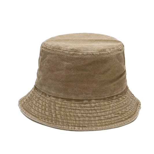 Khaki Denim Bucket Hat