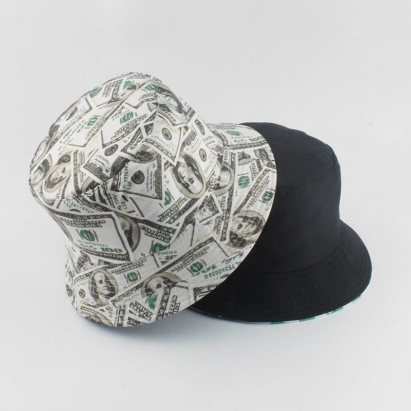 New Dollar Print Fishing Cap Bob Chapeau Femme Reversible Bucket Hat Men Fishing Bucket Hats For Women Harajuku Hip Hop gorro