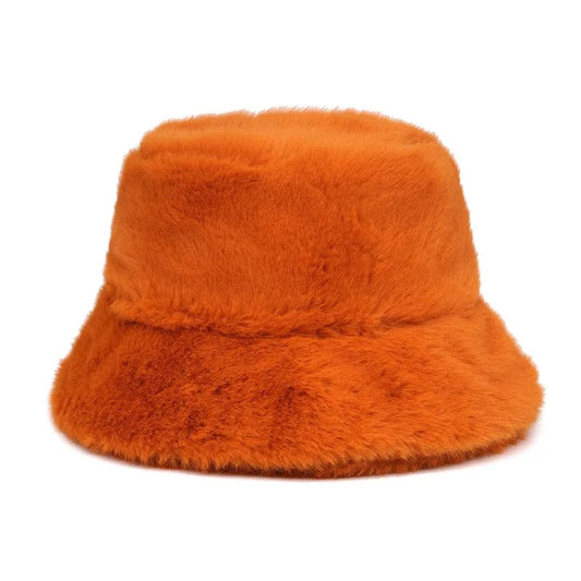 Oranje Fluffy Bucket Hat