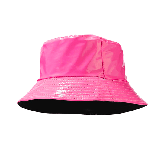 Roze Vinyl Bucket Hat