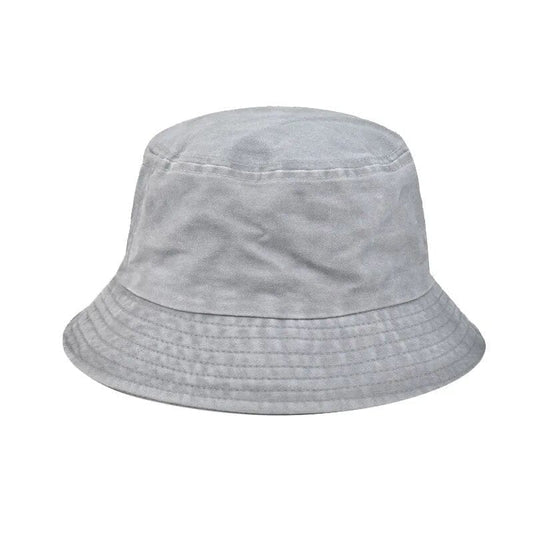 Solid Cotton Washed Denim Bucket Hats Unisex Bob Folding Fisherman Wide Brim Caps Hip Hop Gorros Men Women Panama Bucket Cap