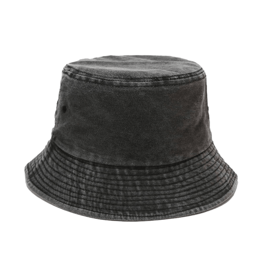 Zwarte Denim Bucket Hat