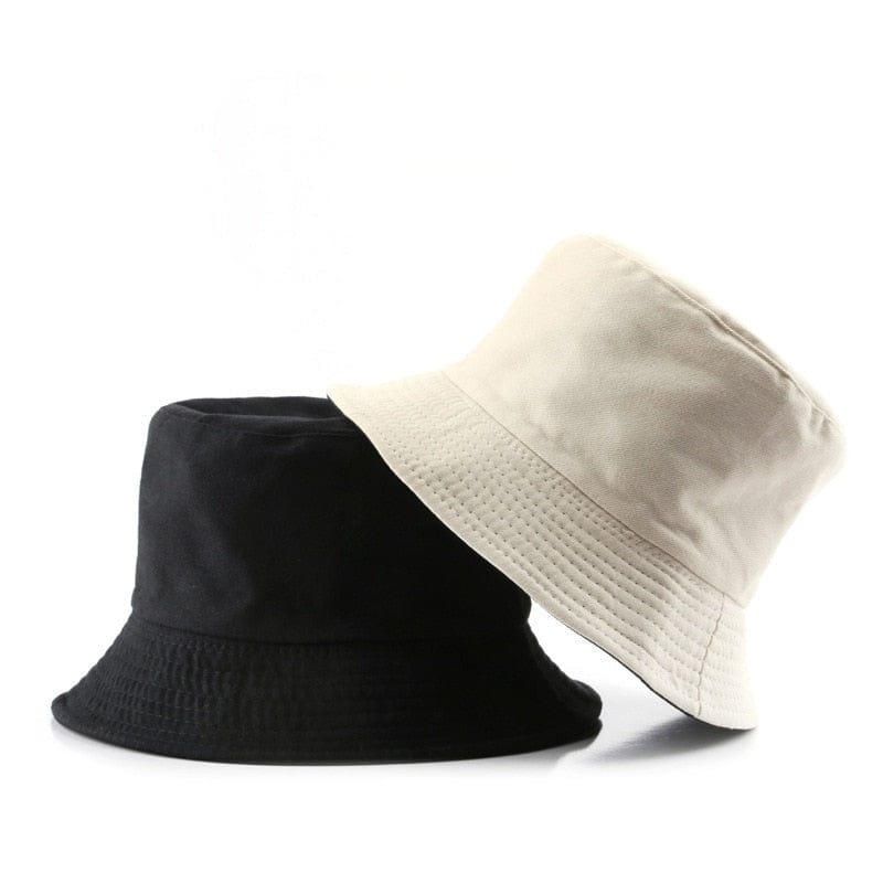 Beige Reversible Bucket Hat