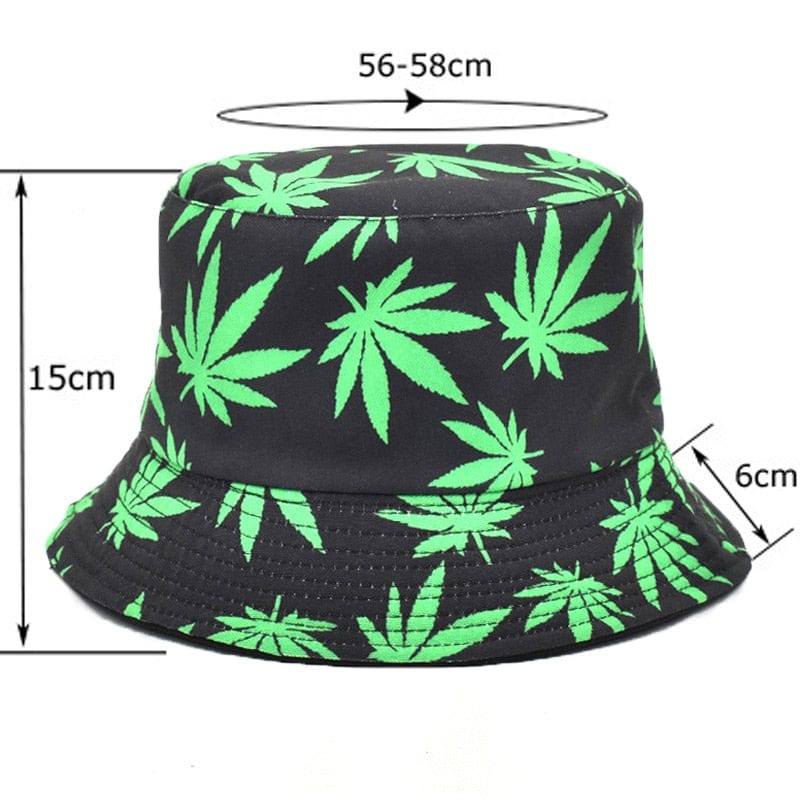 Blauwe Bladeren Bucket Hat