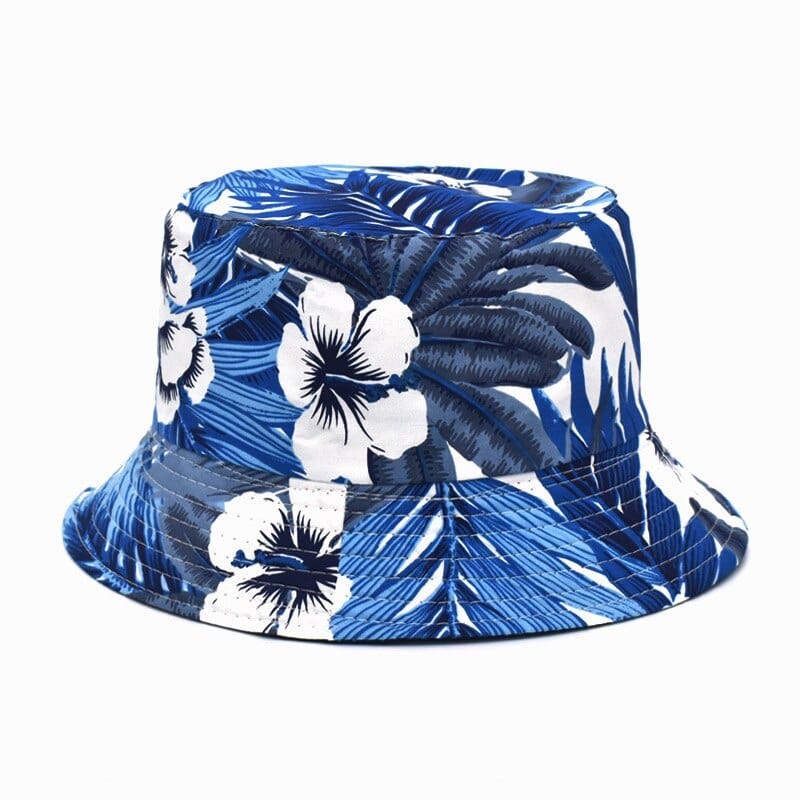 Blauwe Bladeren Bucket Hat