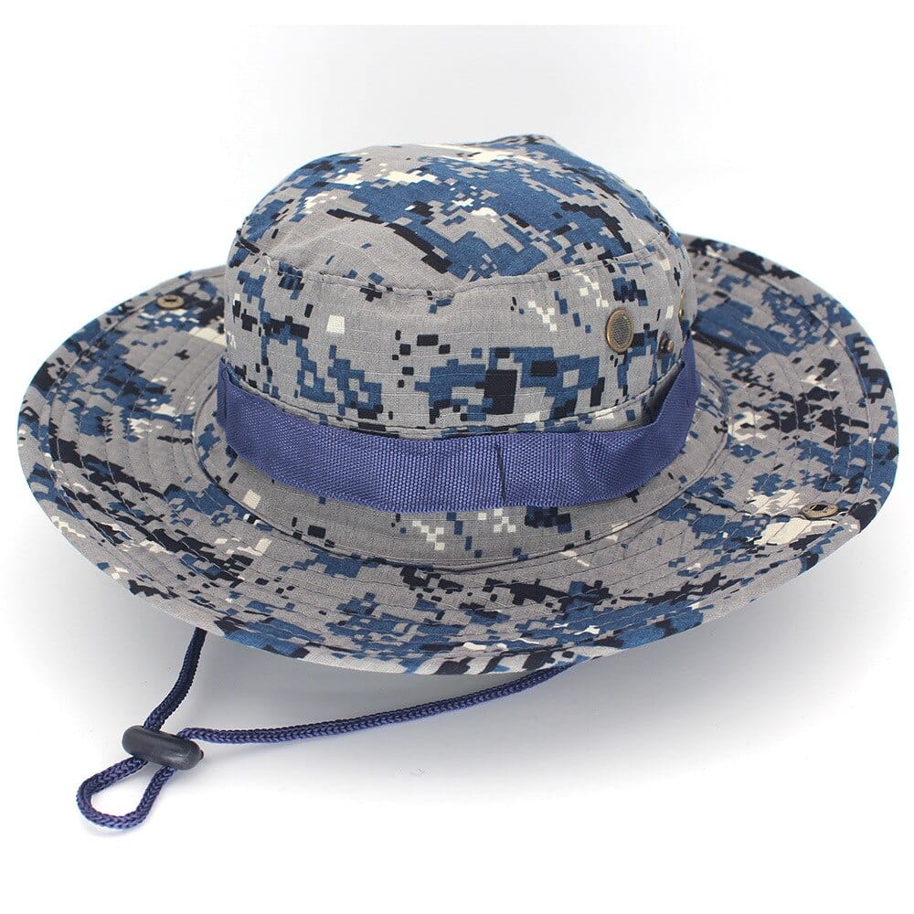 Blauwe Digital Camo Boonie Hat