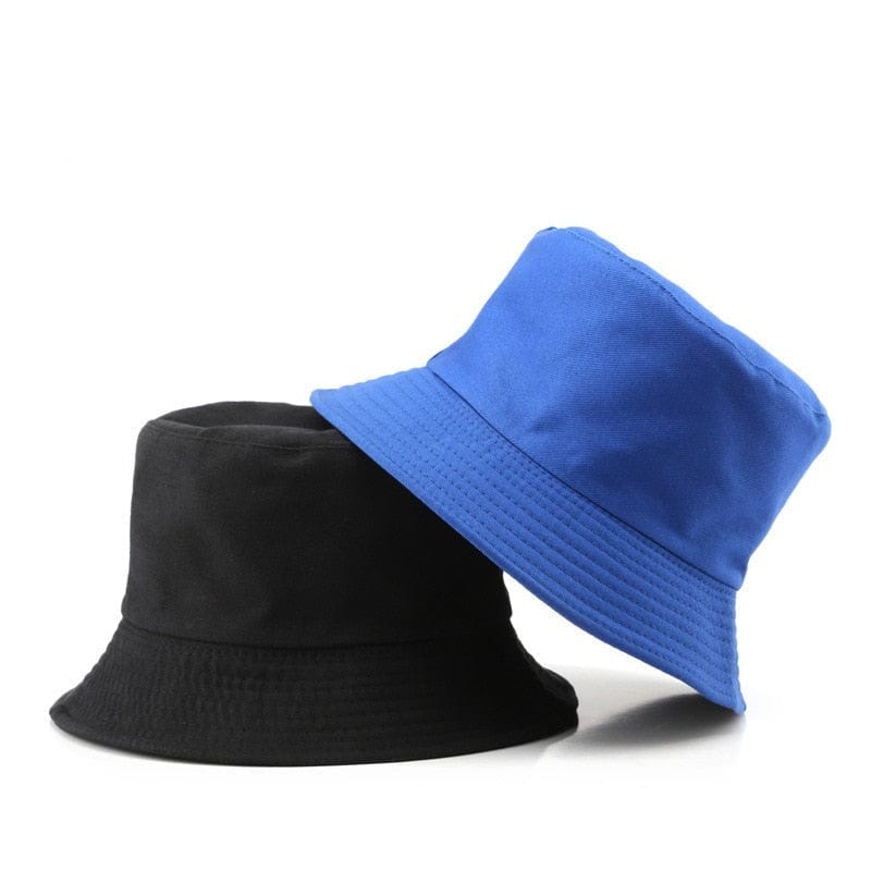 Blauwe Reversible Bucket Hat