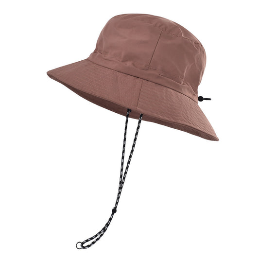 Bruine Bucket Hat met Touwtje