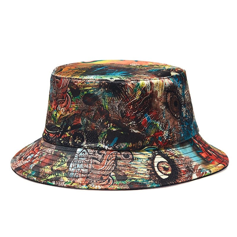 Bucket Hat met Graffitiprint