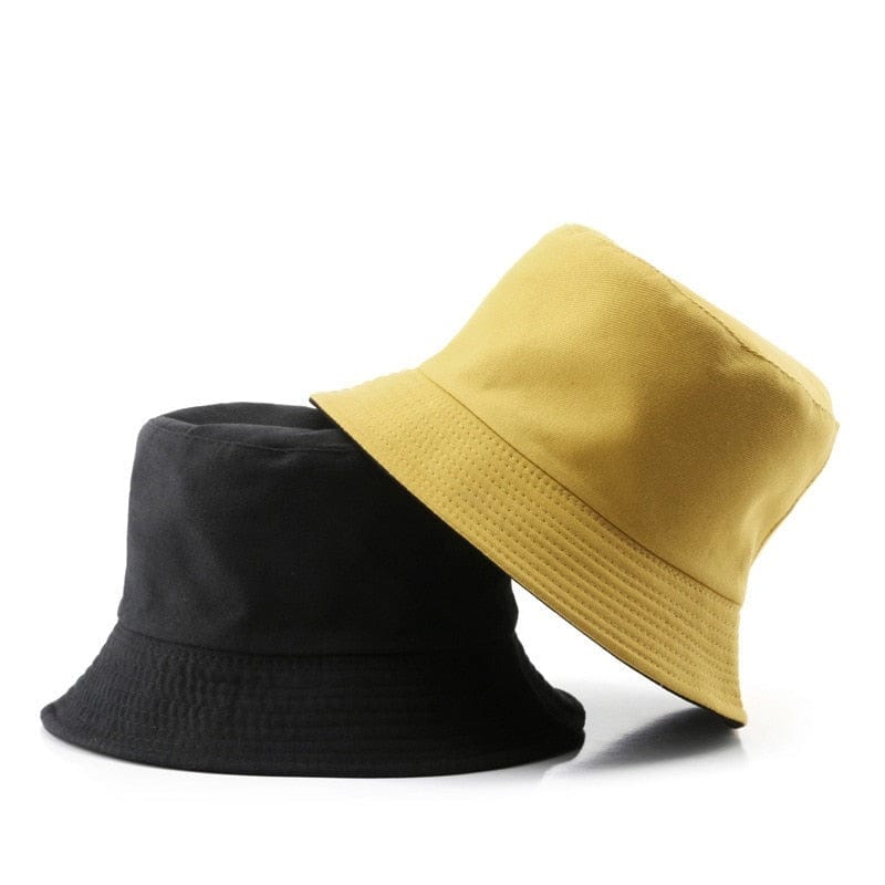 Camel Kleur Reversible Bucket Hat