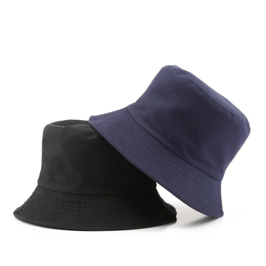 Donkerblauwe Reversible Bucket Hat