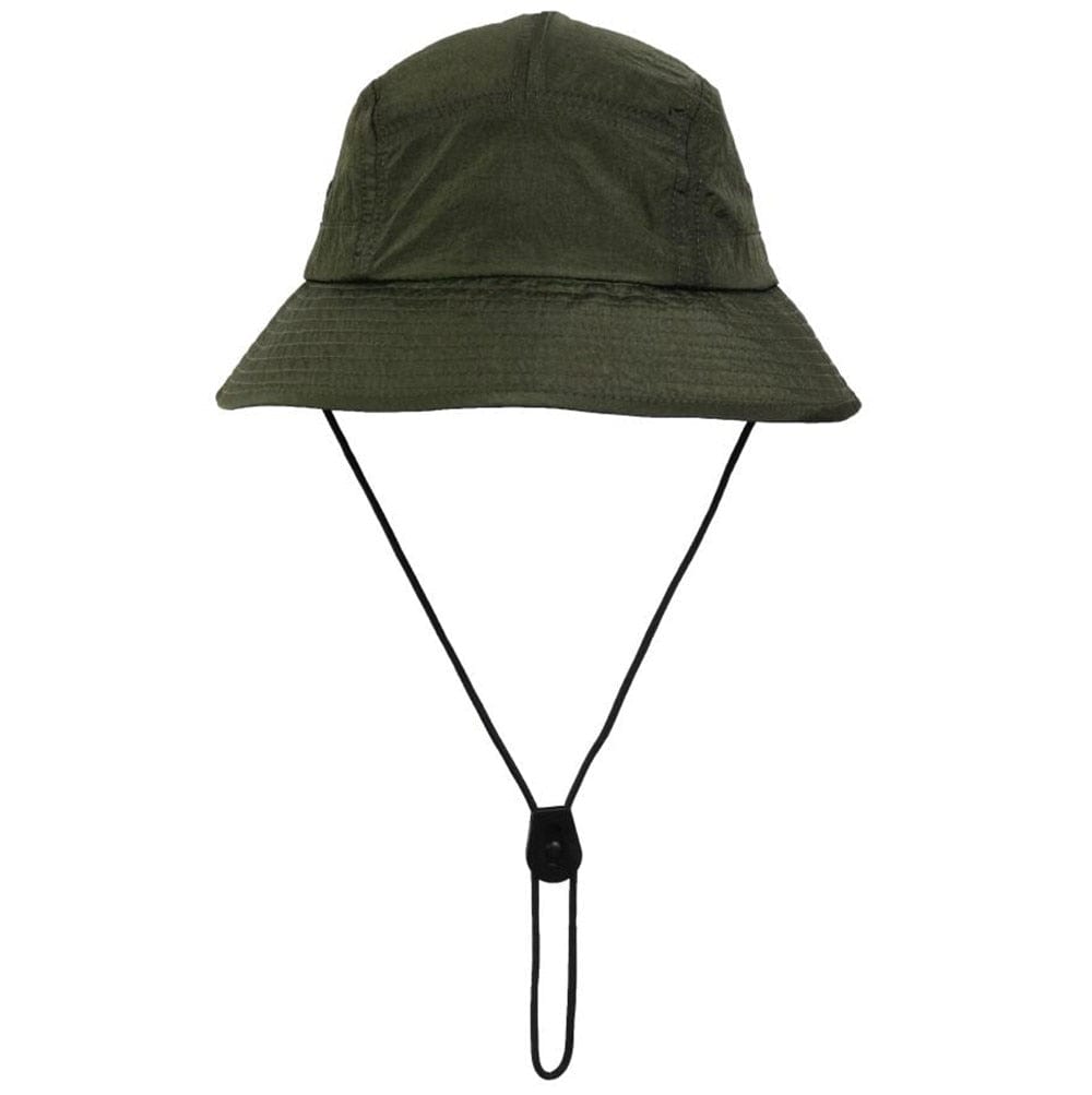 Donkergroene Bucket Hat met Touwtje