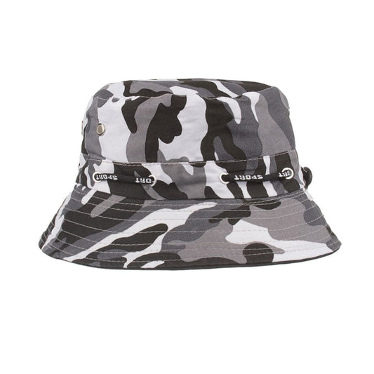 Grijze Camo Bucket Hat