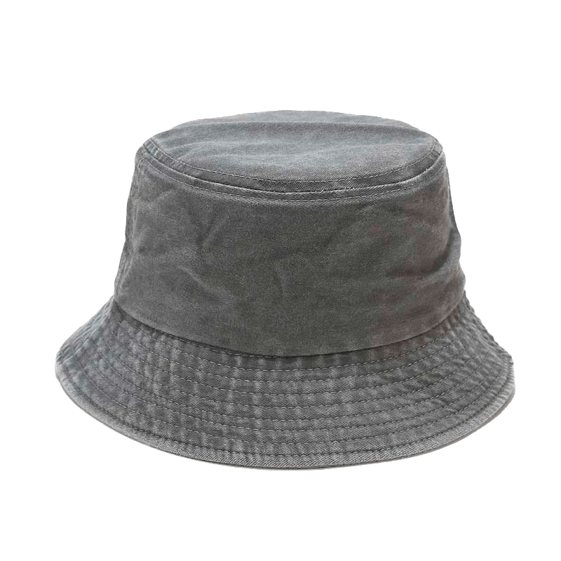 Grijze Denim Bucket Hat