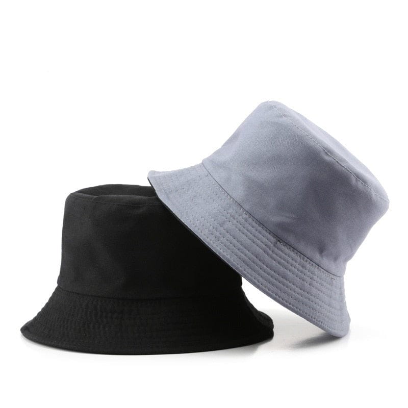 Grijze Reversible Bucket Hat