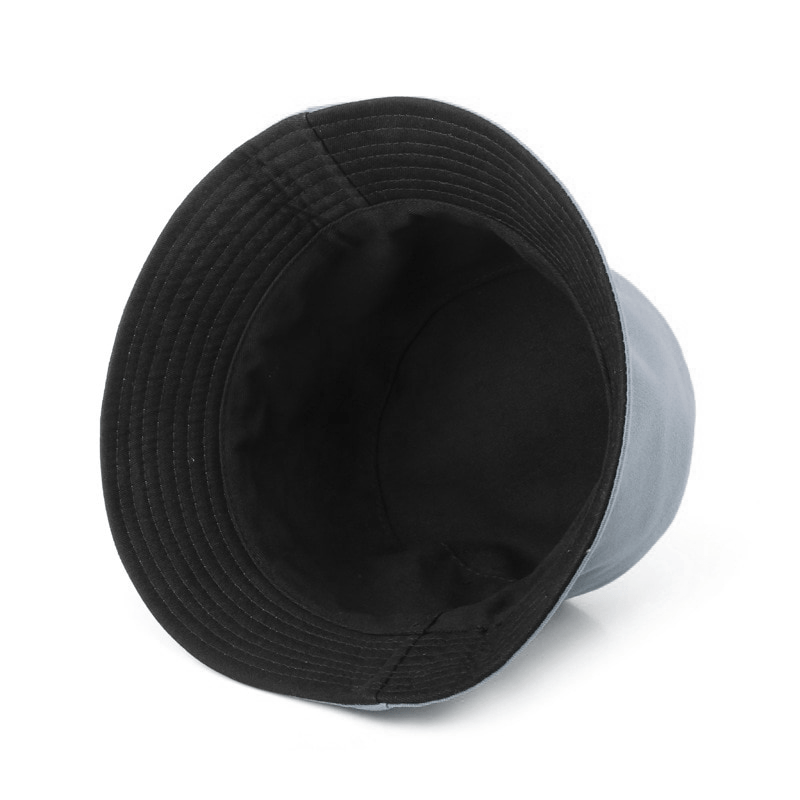 Grijze Reversible Bucket Hat