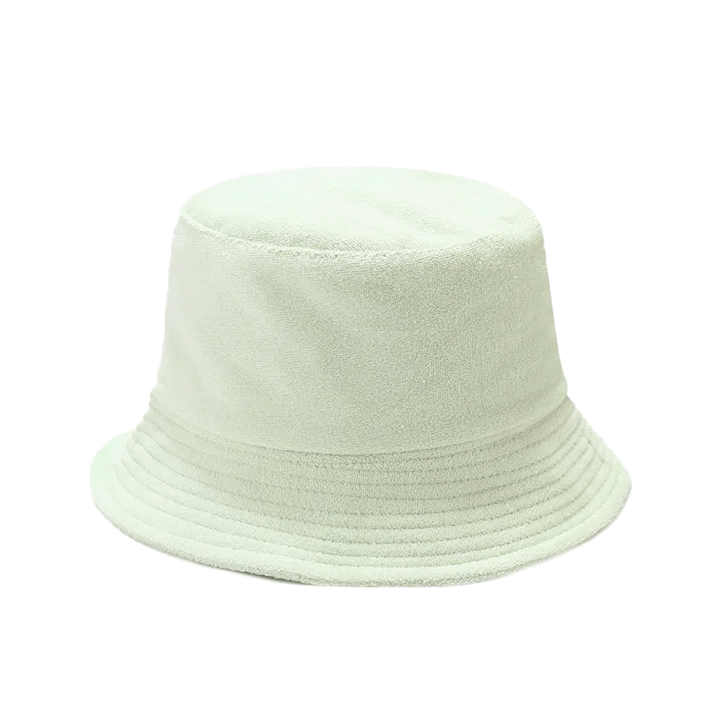 Groene Badstof Bucket Hat