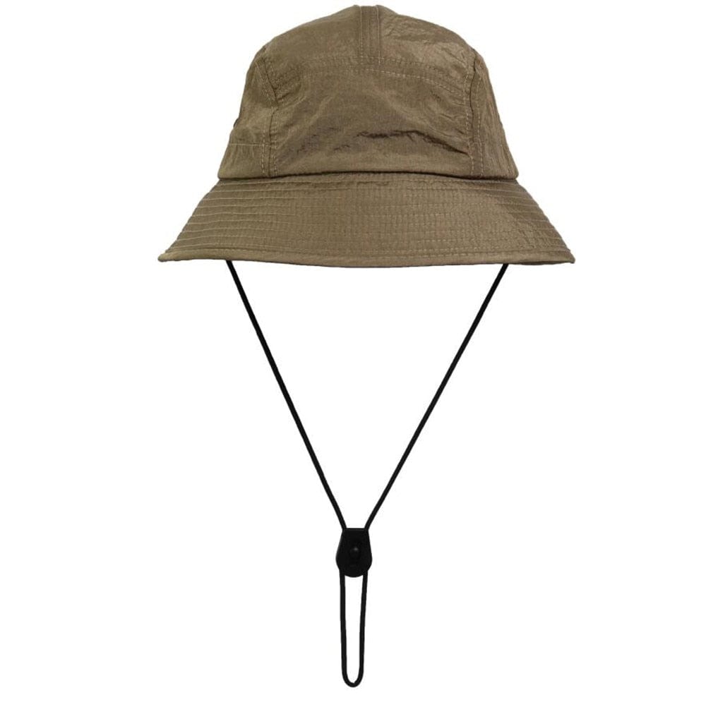 Khaki Bucket Hat met Touwtje