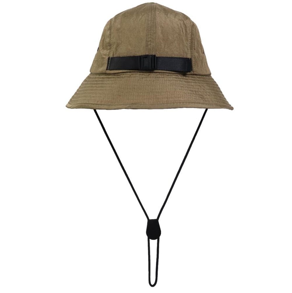 Khaki Bucket Hat met Touwtje