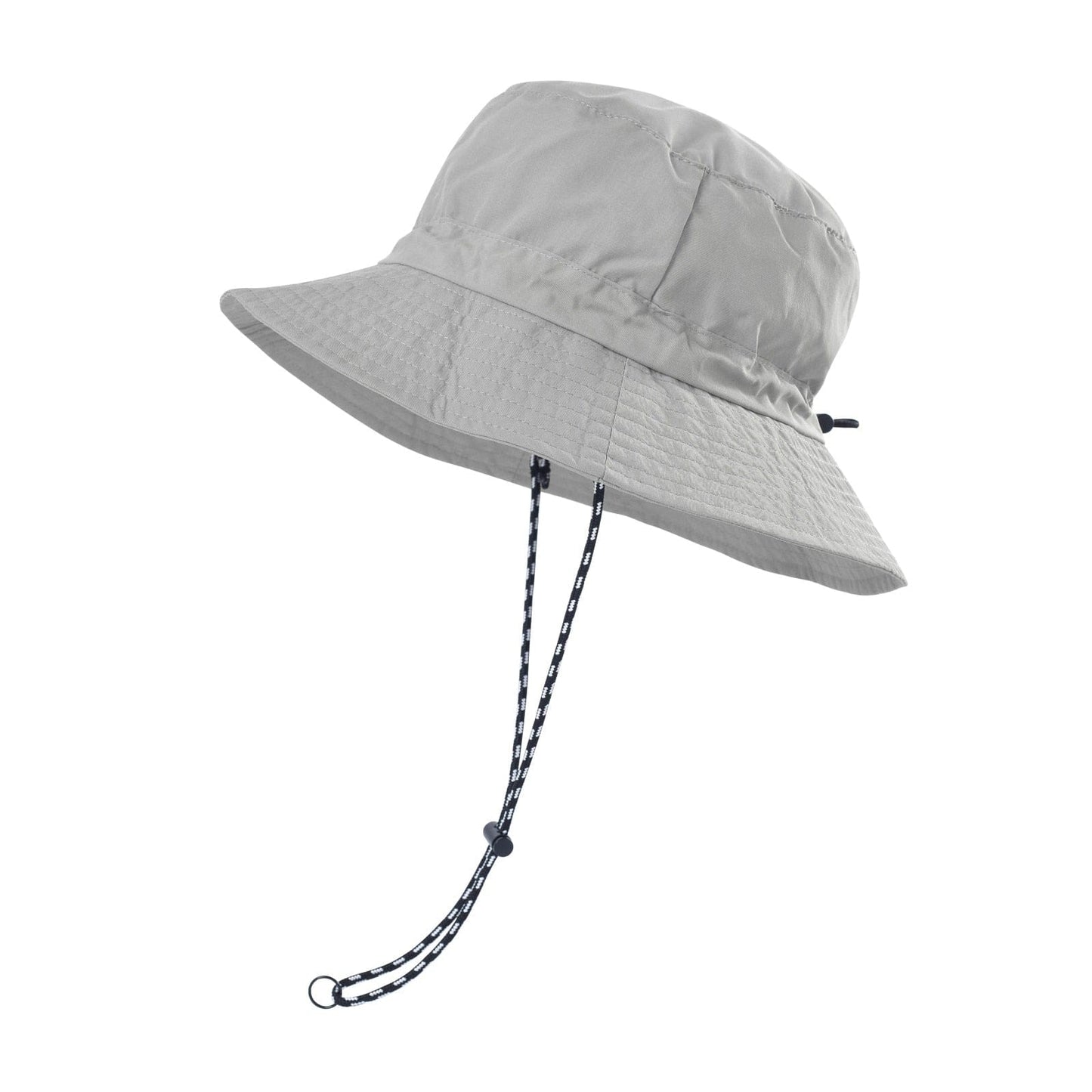 Lichtgrijze Bucket Hat met Touwtje