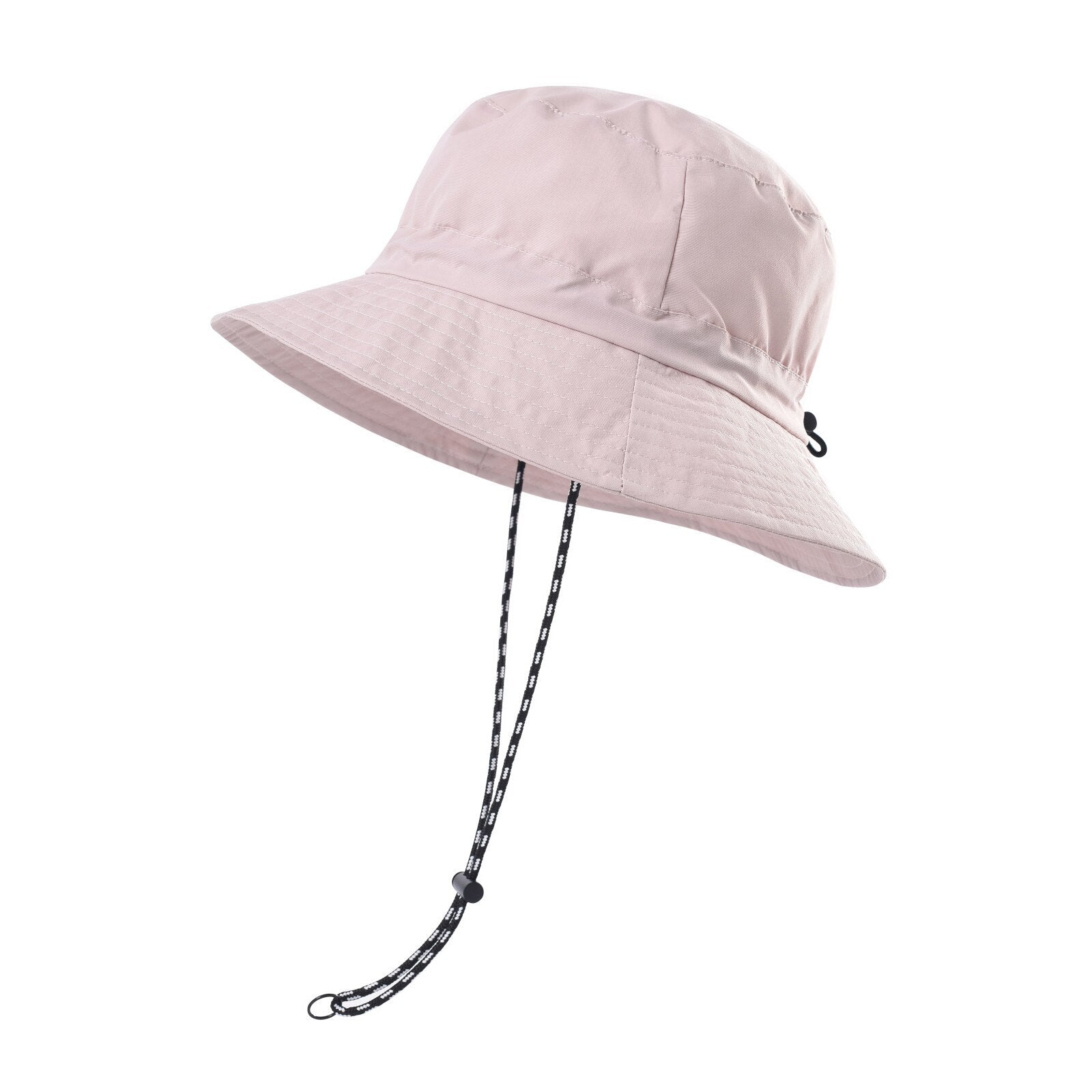 Lichtroze Bucket Hat met Touwtje