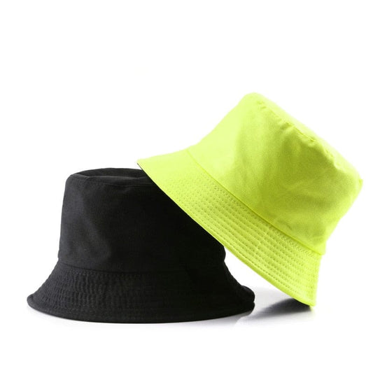 Neon Groene Reversible Bucket Hat