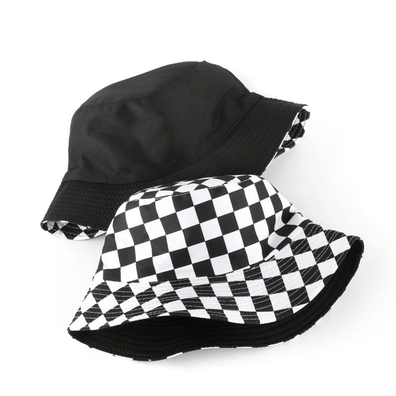 Reversible Dambord Bucket Hat