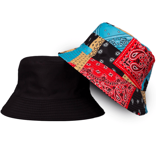 Reversible Multicolor Bandana Bucket Hat