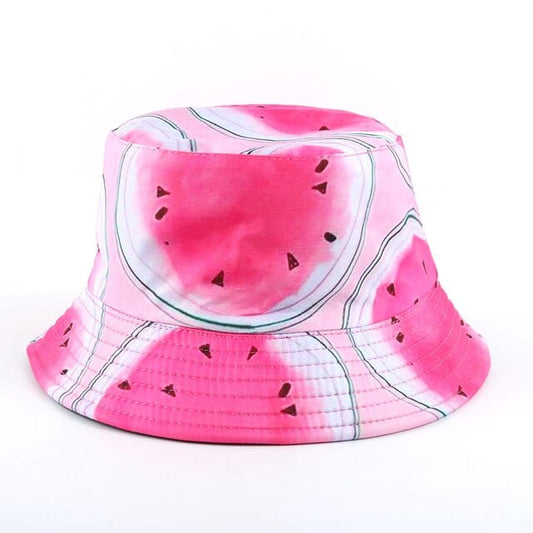 Roze Bucket Hat met Watermeloenenprint