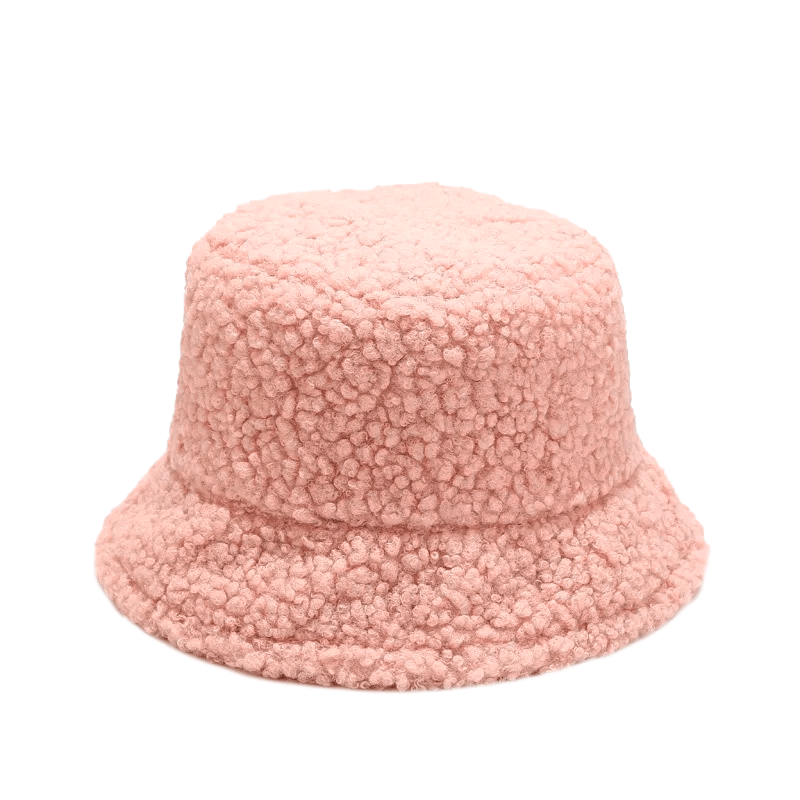 Roze Teddy Bucket Hat