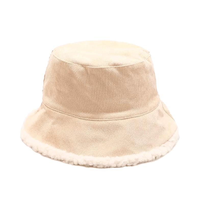 Witte Bucket Hat Wol