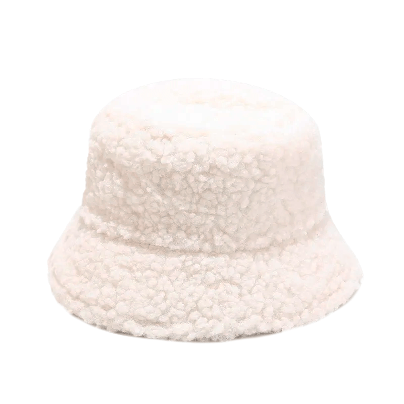 Witte Teddy Bucket Hat