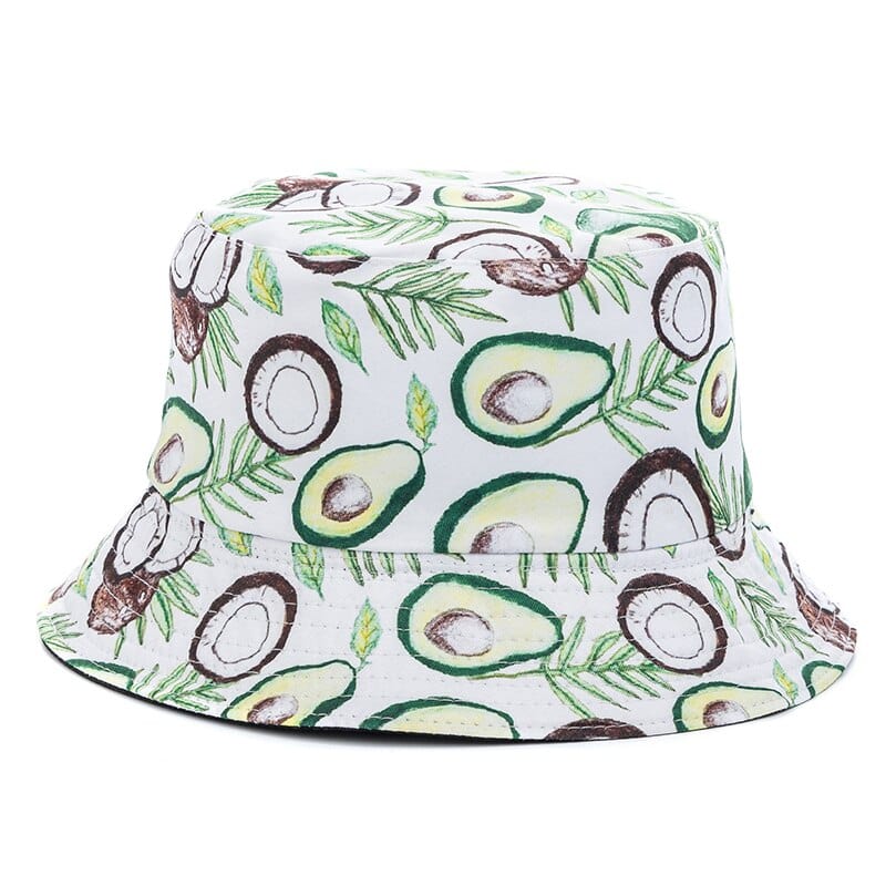 Witte Vissershoedje met Avocado Print