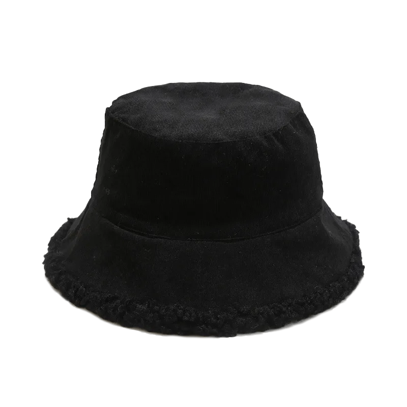 Zwarte Bucket Hat Wol