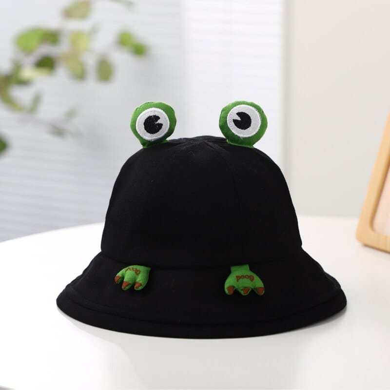 Zwarte Kikker Bucket Hat